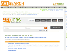 Tablet Screenshot of jobs.artsearch.us